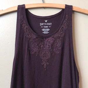 AEO Soft and Sexy Plum Tank